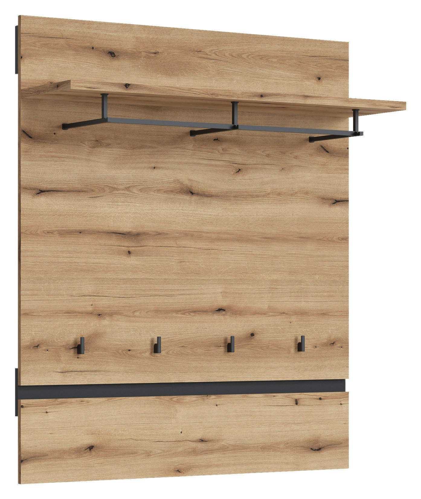 Garderobenpaneel Corte Eiche Evoke Coast Nachbildung anthrazit B/H/T: ca. 100x117x29 cm Corte - Eiche/anthrazit (100,00/117,00/29,00cm)