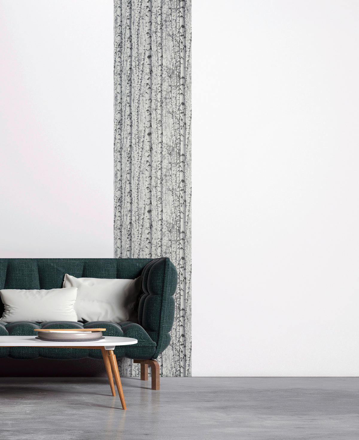 A.S.Creation Tapete grau schwarz weiß B/H/D: ca. 52x250x7,5 cm Tapete_selbstklebend - weiß/schwarz (7,50/250,00cm) - A.S.Creation