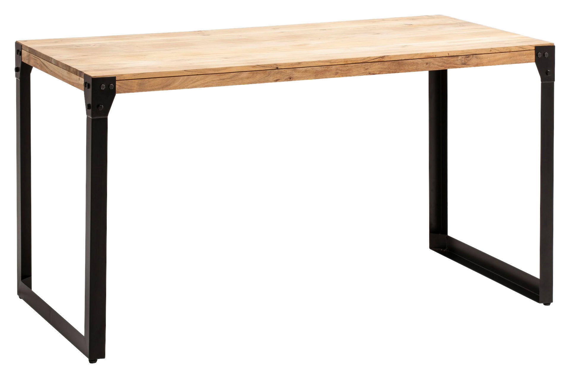 Esstisch braun B/H/T: ca. 140x76x80 cm Esszimmertisch - braun (140,00/76,00/80,00cm) - Wohnling