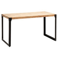 Esstisch braun B/H/T: ca. 140x76x80 cm Esszimmertisch - braun (140,00/76,00/80,00cm) - Wohnling