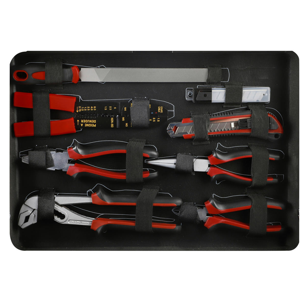 Werkzeugkoffer B/H/T: ca. 43x13x32 cm 103 tlg. Werkzeugkoffer_103tlg. - (43,00/13,00/32,00cm)