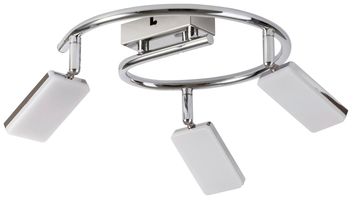 POCOline Spotspirale Chrissy Chrom Metall Kunststoff D: ca. 25 cm 3 Brennstellen Chrissy - Chrom (25,00cm) - POCOline