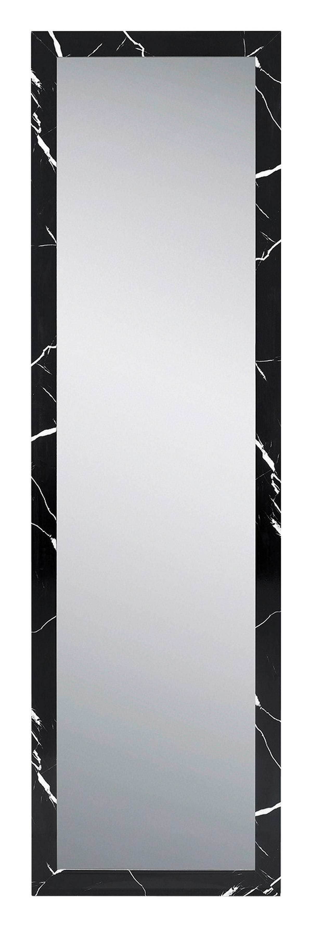 Türhängespiegel Babsy schwarz Marmor Optik B/H/T: ca. 37x127x2 cm Babsy - schwarz (37,00/127,00/2,00cm)