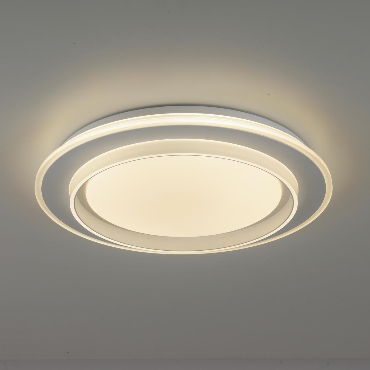 Just Light LED-Deckenleuchte weiß B/H/L: ca. 40x6x40 cm LED-Deckenleuchte_Lago - weiß (40,00/40,00/6,00cm) - Just Light