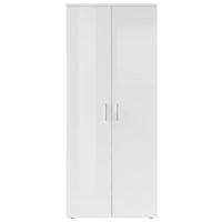Schuhschrank Lincoln weiß weiß glänzend B/H/T: ca. 80x190x35 cm Lincoln - weiß (80,00/190,00/35,00cm)