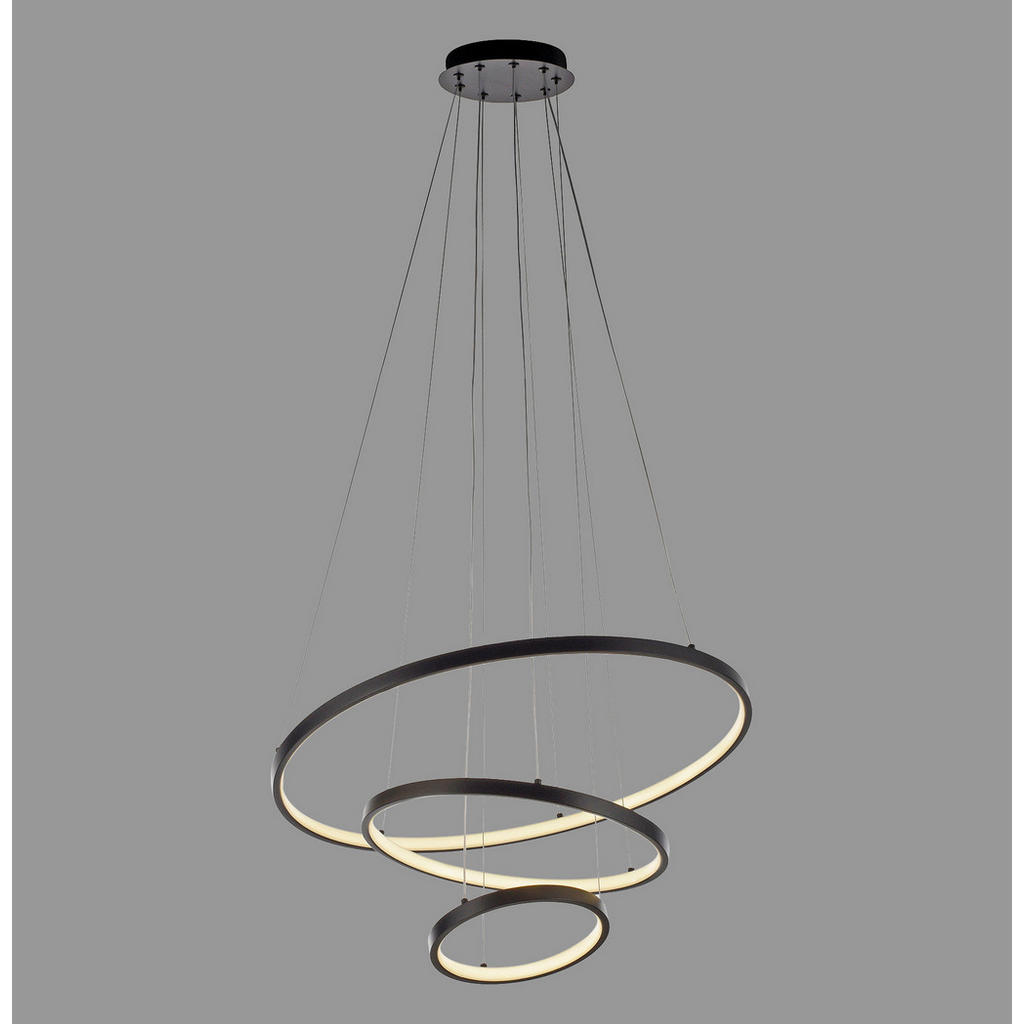 Thumbnail - Just Light LED-Pendelleuchte schwarz B/H/L: ca. 61x150x61 cm