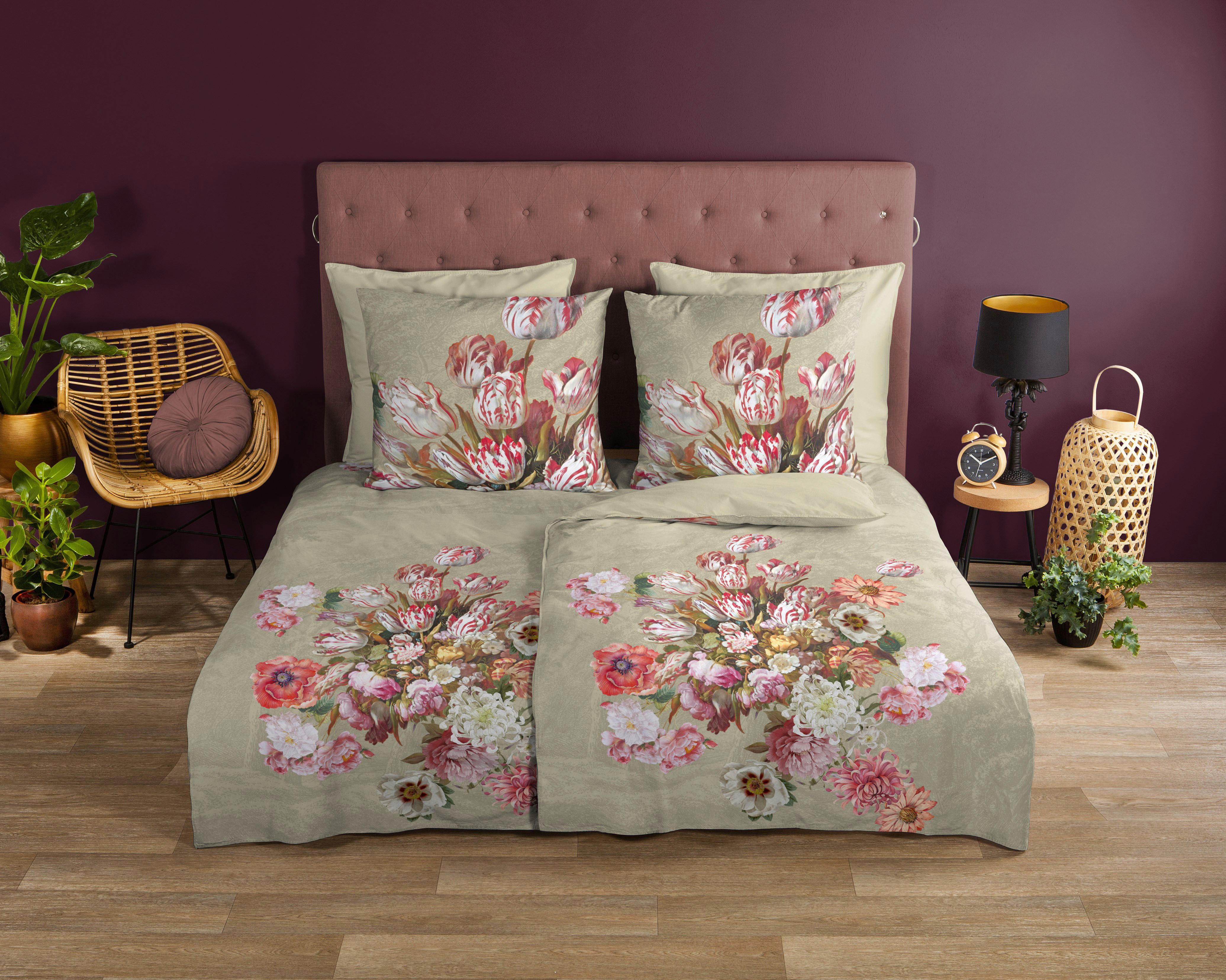 Thumbnail - Baumwoll Bettwäsche Miran sand Baumwolle B/L: ca. 155x220 cm