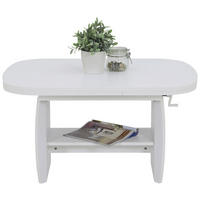 Couchtisch Michael III weiß B/H/T: ca. 142x62x68 cm Michael III - weiß (142,00/62,00/68,00cm) - Hela