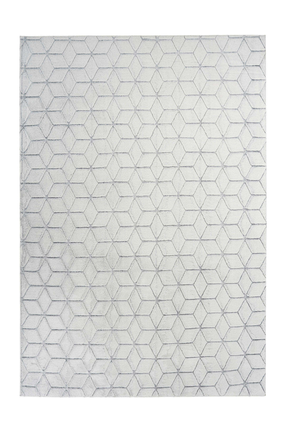 360Living Teppich Vivica weiß B/L: ca. 80x150 cm Vivica - weiß/anthrazit (80,00/150,00cm) - 360Living