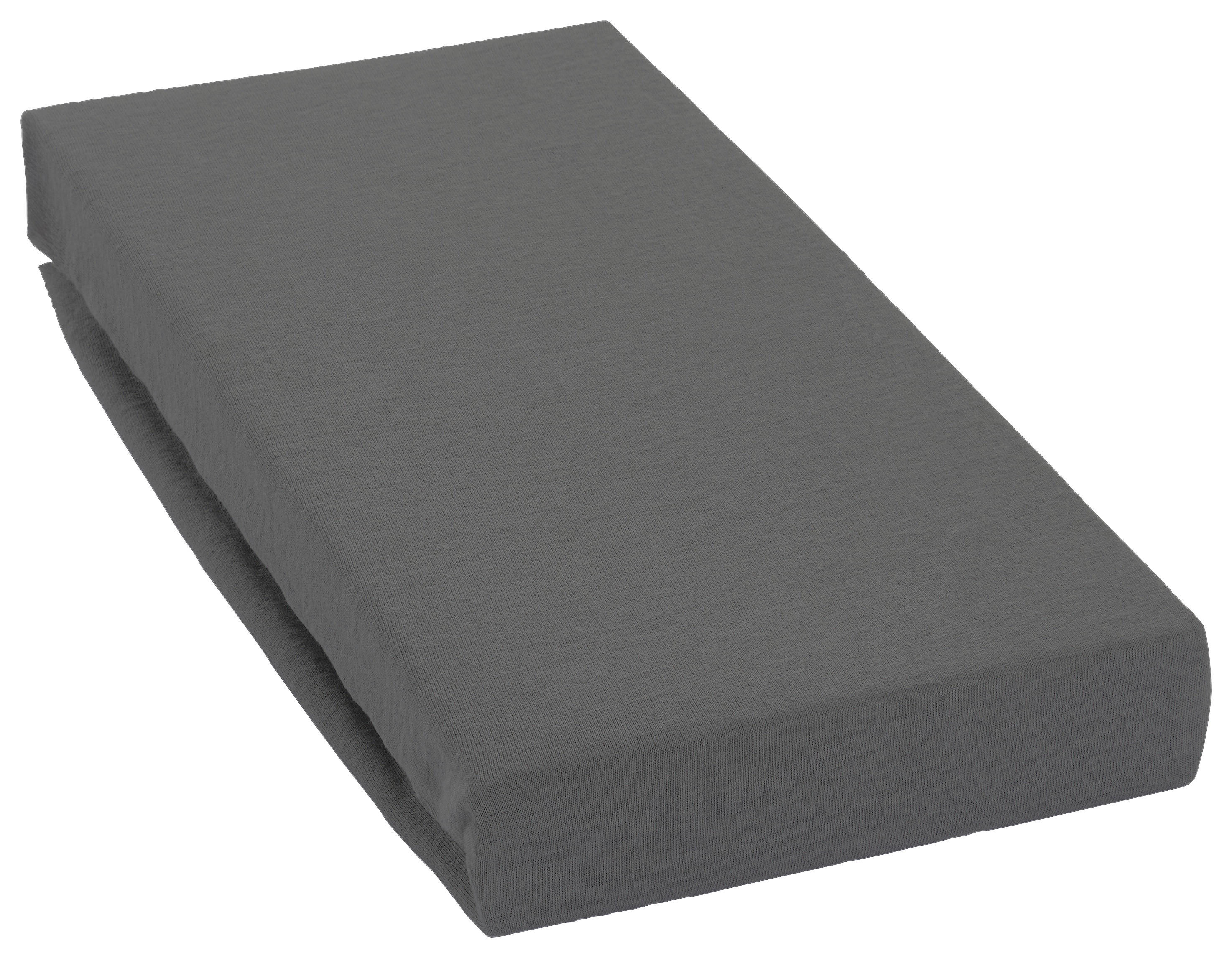 Spannbetttuch Jersey Spannbetttuch_Jersey 150x200cm - anthrazit (150,00/200,00cm) - oh cosy