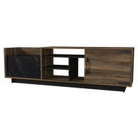 Wohnwand Siento walnuss Nachbildung Marmoroptik B/H/T: ca. 180x55x35 cm Siento - Marmoroptik/walnuss (180,00/55,00/35,00cm) - moebel17