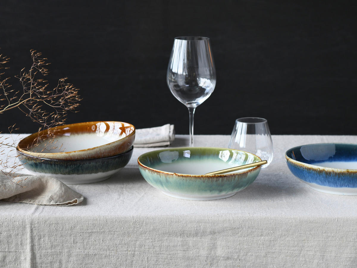 CreaTable Müslischalenset Cascade Bowls Mix Poke bunt Steinzeug Cascade Bowls Mix Poke - bunt - CreaTable
