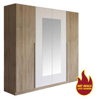Kleiderschrank Nizza Eiche Sonoma Nachbildung Alpinweiß B/H/T: ca. 226x210x54 cm Nizza - Eiche/Alpinweiß (226,00/210,00/54,00cm)