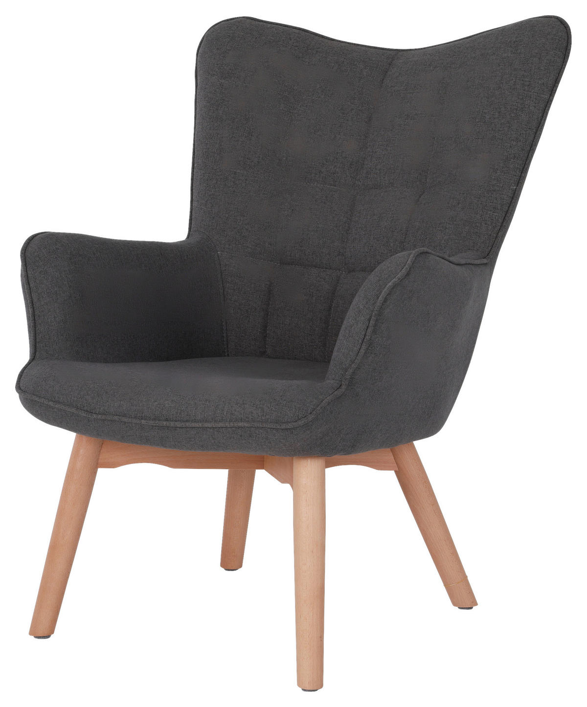 byLIVING Sessel ADAM grau natur Webstoff Buche B/H/T: ca. 72x96x80 cm ▷  online bei POCO kaufen
