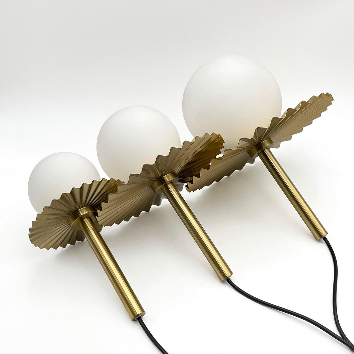 Lamkur Hängeleuchte Kupfer Stahl Glas B/H/L: ca. 120x45x45 cm G9 3 Brennstellen Chita - Kupfer (45,00/120,00/45,00cm) - Lamkur