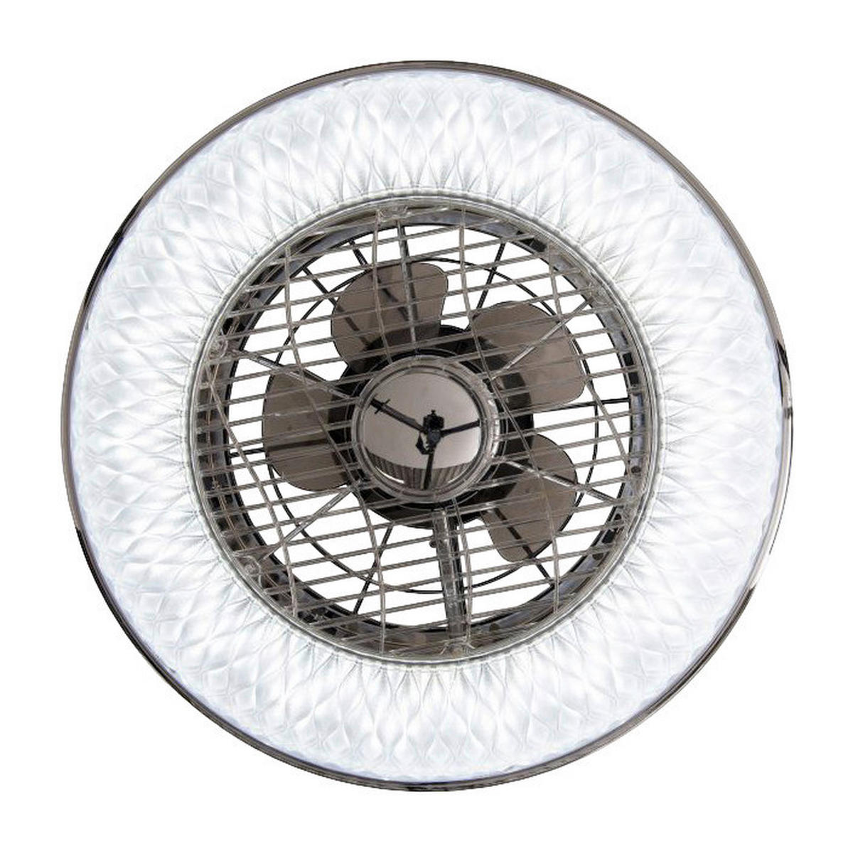 Näve Leuchten LED Ventilatorleuchte NV1379131 klar Edelstahl Kunststoff H/D: ca. 20x50 cm null 1 Brennstellen Viento - klar (50,00/20,00cm) - Näve Leuchten