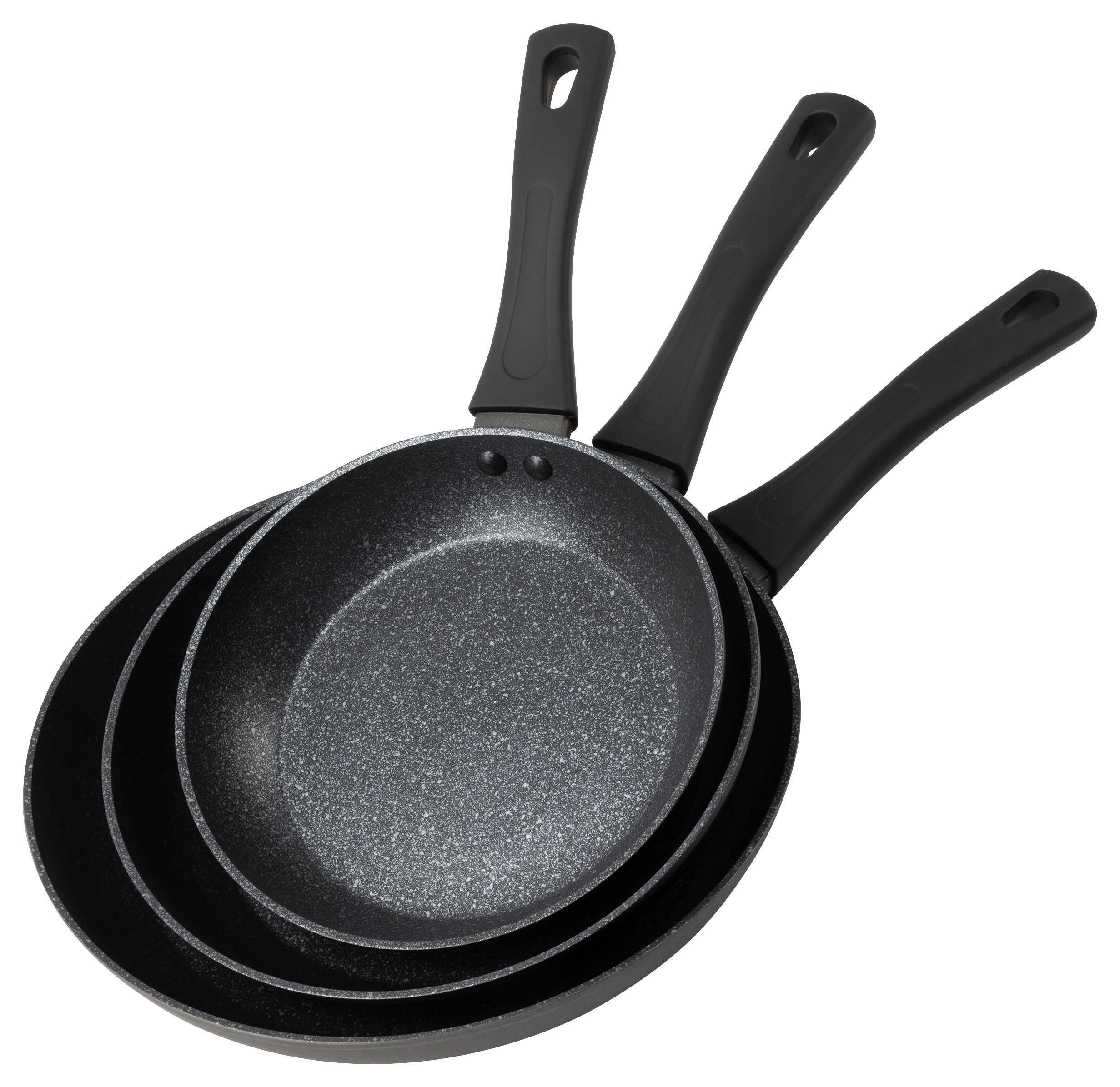 SAN IGNACIO Pfannenset WILLOW schwarz Aluminium 3 tlg. WILLOW - schwarz - SAN IGNACIO