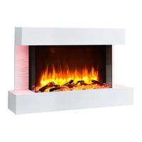 Balderia Wandkamin Elektrischer-Kamin Aidan weiß MDF B/H/T: ca. 100x63,2x24 cm Elekt.-Kamin Aidan EF279A-MT279C - weiß (100,00/63,20/24,00cm) - Balderia