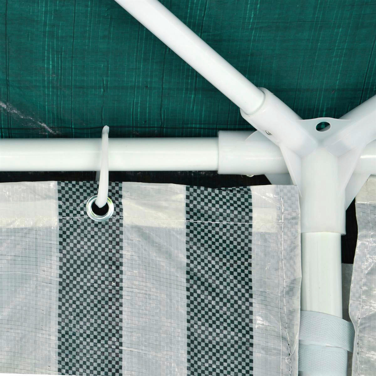 Thumbnail - VCM Pavillon grün Polyester-Mischgewebe B/H/L: ca. 600x197x300 cm