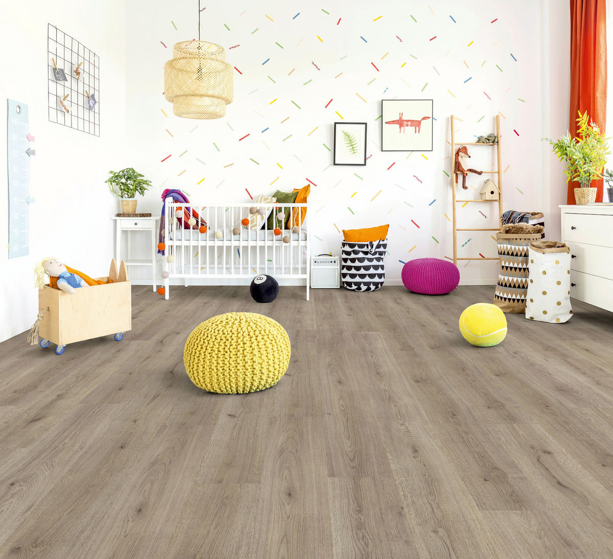 Laminatboden Trend ca. 2,39 m² im Paket  B/L: ca. 19,3x137,6 cm pro Paket Trend ca. 2,39 m² im Paket - grau (19,30/137,60cm)