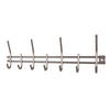 Garderobenleiste  silber Edelstahl Optik Stahlrohr B/H/T: ca. 54x16x5 cm Carlos_Garderobenleiste 89798 - silber (54,00/16,00/5,00cm)