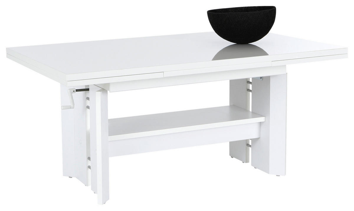 Couchtisch DARIO weiß Hochglanz B/H/T: ca. 110x50x68 cm DARIO - weiß (110,00/50,00/68,00cm) - Hela