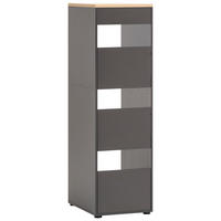 Hochschrank Solea anthrazit Eiche hell Nachbildung B/H/T: ca. 45,1x154,7x60 cm Solea - Eiche/anthrazit (45,10/154,70/60,00cm) - Schildmeyer