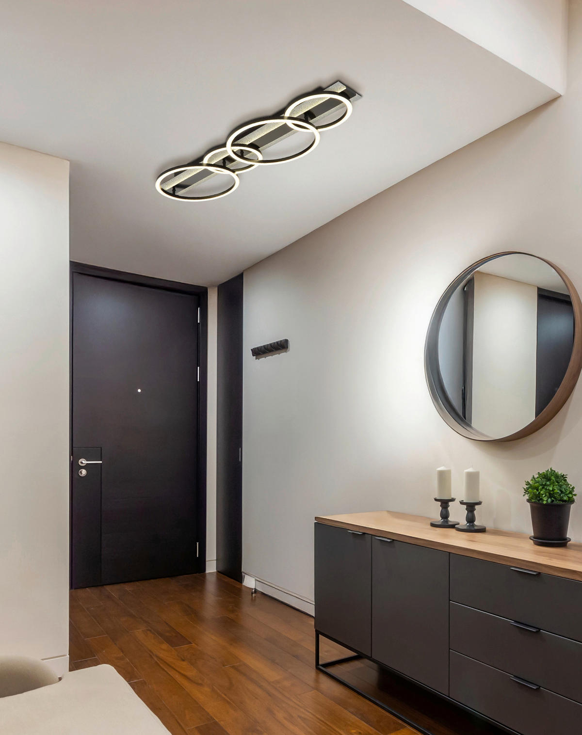 GLOBO Deckenventilator Deckenleuchte-Norberto - schwarz (32,00/10,50/89,50cm) - GLOBO