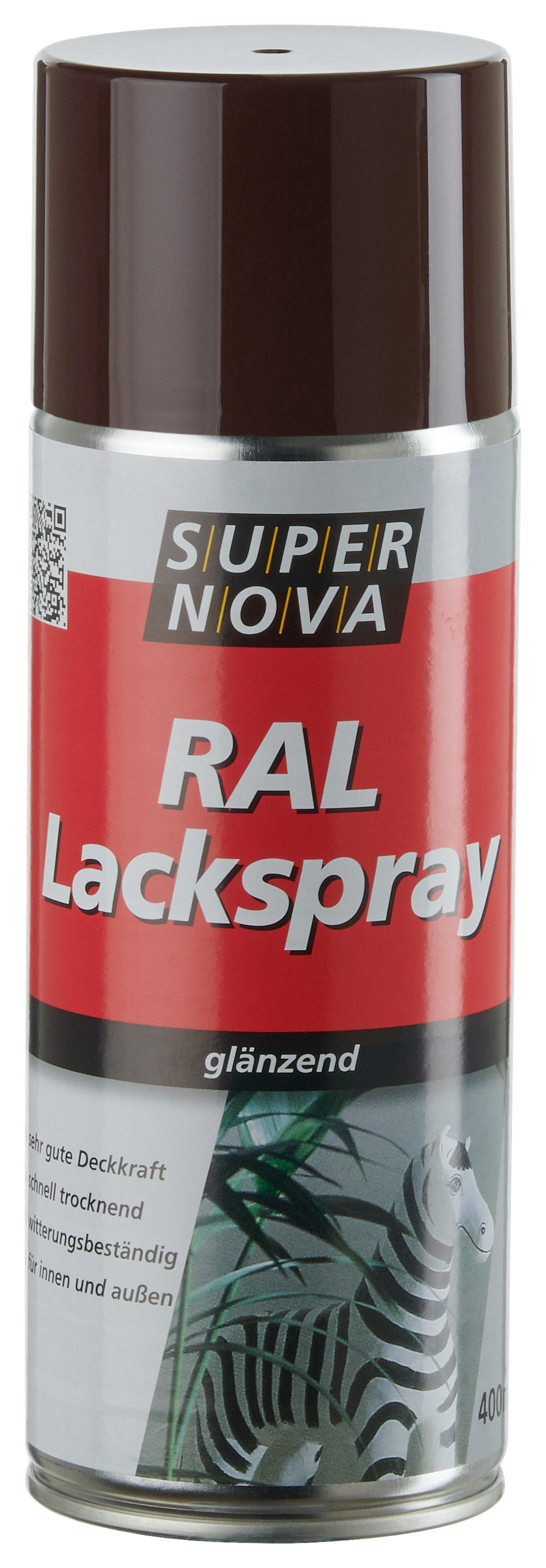 Super-Nova Lackspray schokobraun glänzend ca. 0,4 l Lackspray 400ml - schokobraun (400ml)