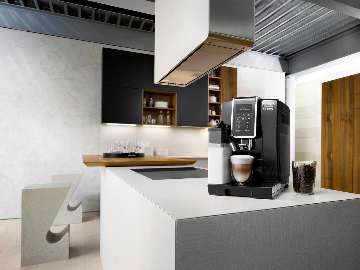 DeLonghi Kaffeevollautomat ECAM350.55.B schwarz Kunststoff B/H/T: ca. 24x35x43 cm Kaffeevollautomat ECAM350.55.B - schwarz (24,00/35,00/43,00cm) - DeLonghi