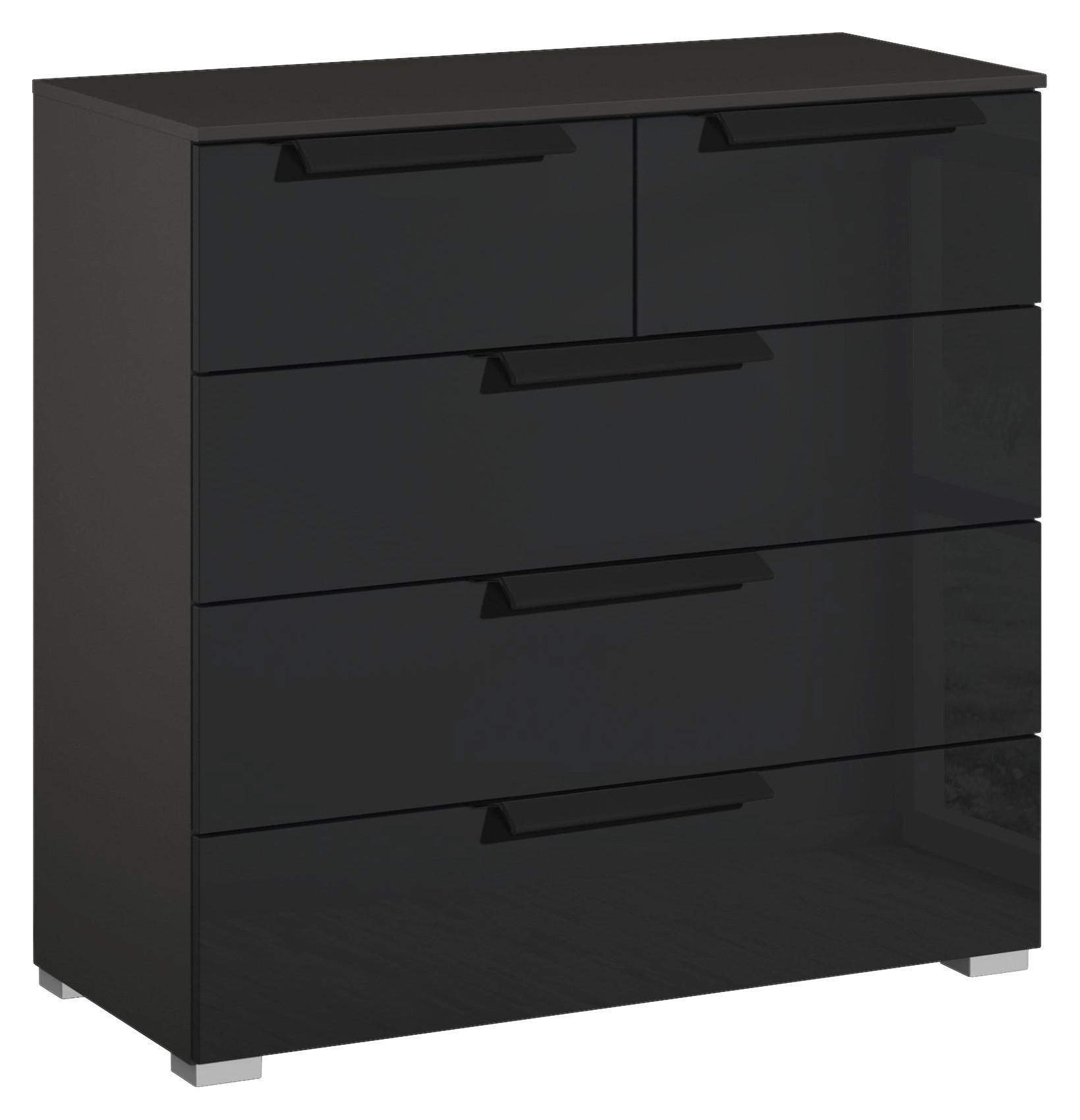 Kommode Aldono Deluxe Graphit B/H/T: ca. 80x81x42 cm Aldono Deluxe - Graphit (80,00/81,00/42,00cm)