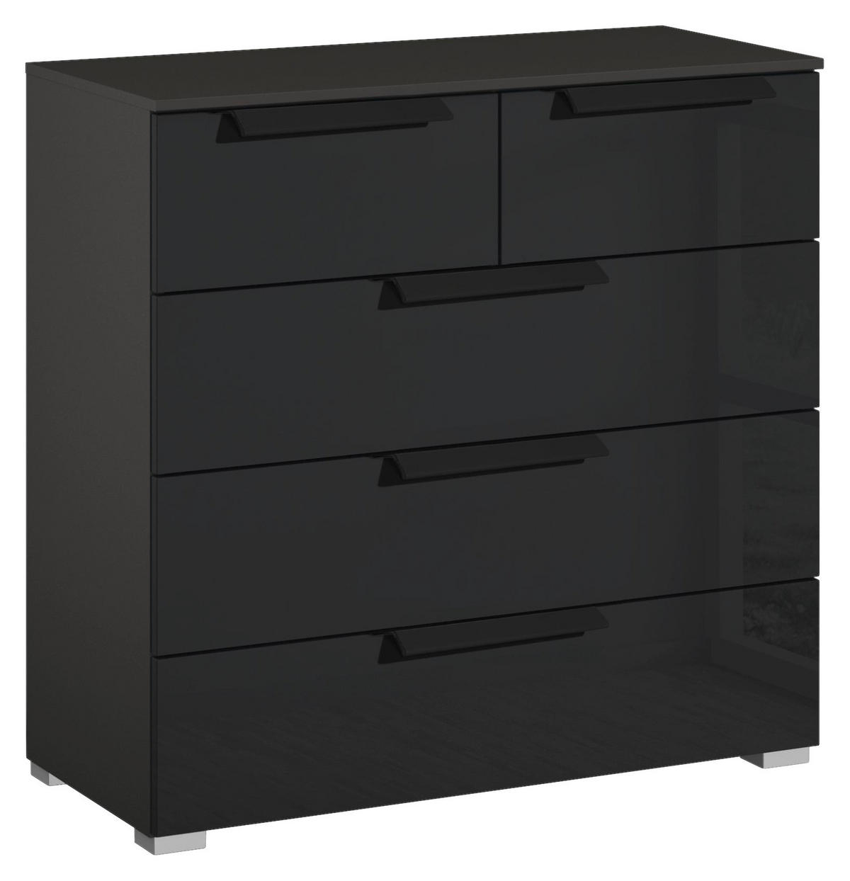 Kommode Aldono Deluxe Graphit B/H/T: ca. 80x81x42 cm Aldono Deluxe - Graphit (80,00/81,00/42,00cm)