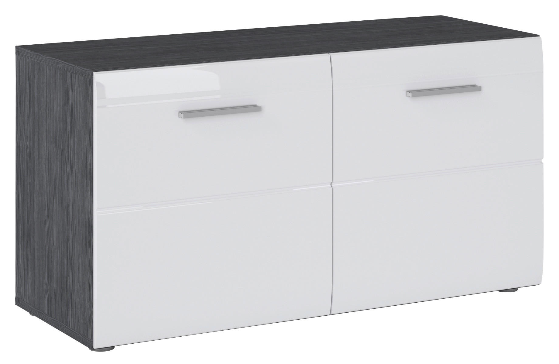 Sitzbank Salve Rauchsilber Nachbildung weiß Hochglanz B/H/T: ca. 90x48x35 cm Salve - weiß (90,00/48,00/35,00cm)