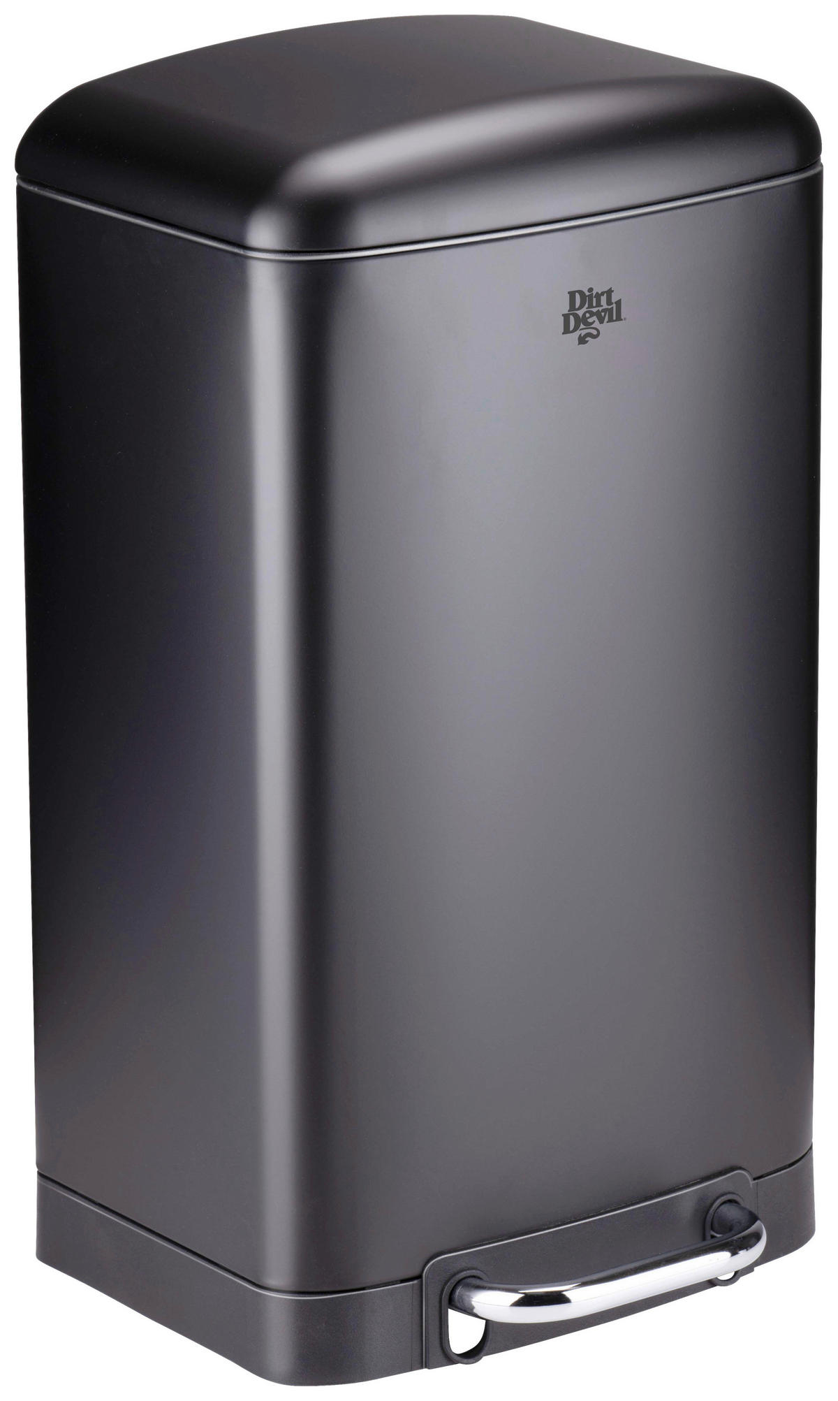 Dirt Devil Treteimer schwarz Edelstahl B/H/T: ca. 30x52,5x29 cm Treteimer 20l - schwarz (30,00/52,50/29,00cm) - Dirt Devil