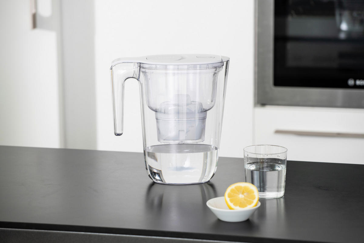 Wasserfilter-Kanne transparent Kunststoff Wasserfilter-Kanne AWP2933WHT - weiß/transparent