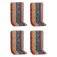 Beo Paspelauflage für Niedriglehner Elmira multicolor Polyester-Mischgewebe B/H/L: ca. 47x5x96 cm 4er Set Elmira - multicolor (96,00/47,00/5,00cm) - Beo
