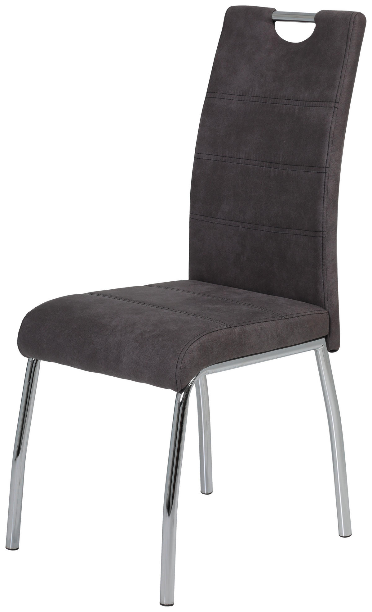 Stuhl Susi 4er Set anthrazit Vintage Microfaser B/H/T: ca. 44x98x61 cm Susi 4er Set - anthrazit (44,00/98,00/61,00cm) - Hela
