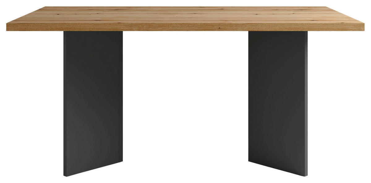 Tisch MARTEN Eiche anthrazit B/H/T: ca. 160x90x75,5 cm MARTEN - Eiche/anthrazit (160,00/90,00/75,50cm) - byLIVING