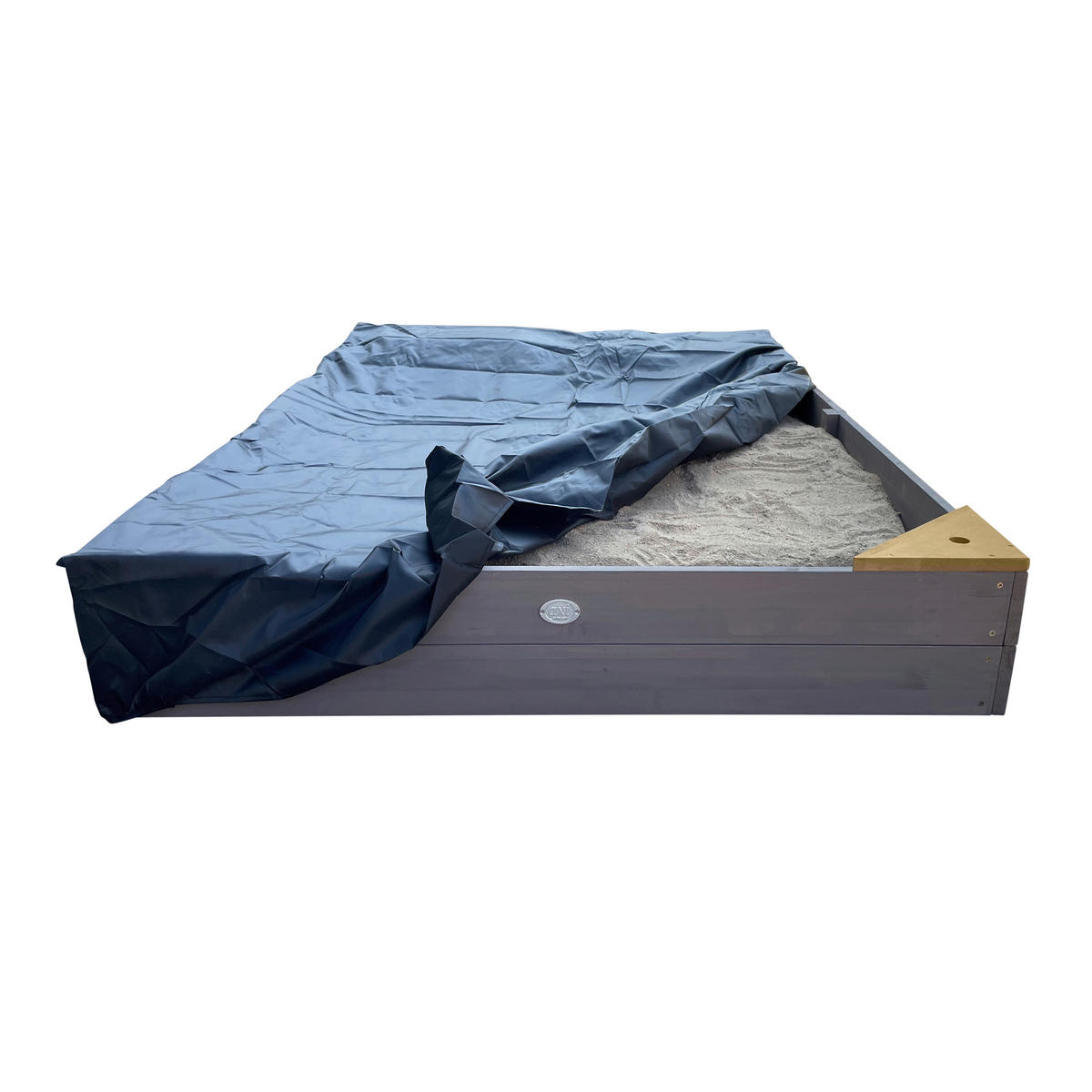 AXI Sandkasten Kelly grau B/H/T: ca. 115x21,8x180 cm Kelly - braun/grau (115,00/21,80/180,00cm) - AXI