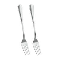 Metaltex Besteck silber Edelstahl 2 tlg. Gabel_2erSet - silber (4,50/2,80/22,30cm) - Metaltex