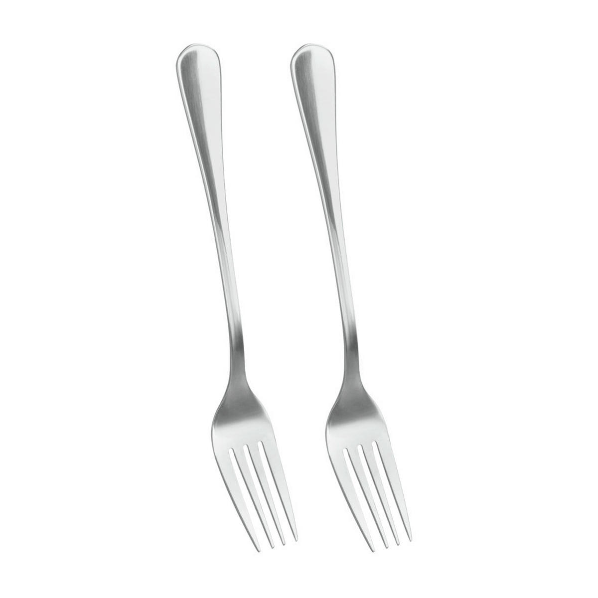 Metaltex Besteck silber Edelstahl 2 tlg. Gabel_2erSet - silber (4,50/2,80/22,30cm) - Metaltex