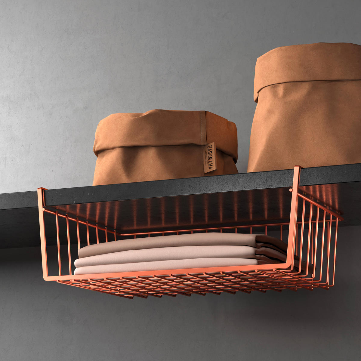 Metaltex Schrankkorb Kanguro Copper Kanguro Copper - Kupfer - Metaltex