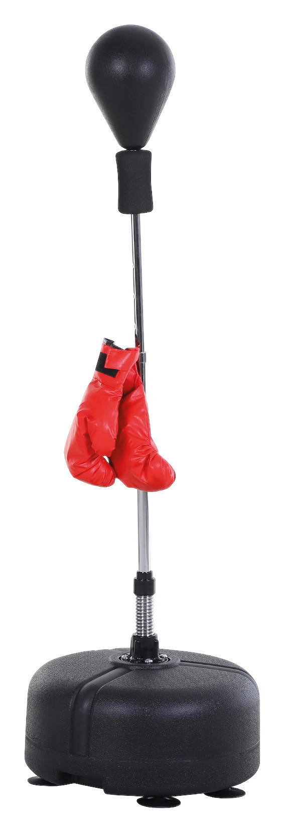 HOMCOM Punchingballset schwarz Stahl H/D: ca. 154x48 cm Punchingballset - rot/schwarz (48,00/154,00cm) - HOMCOM