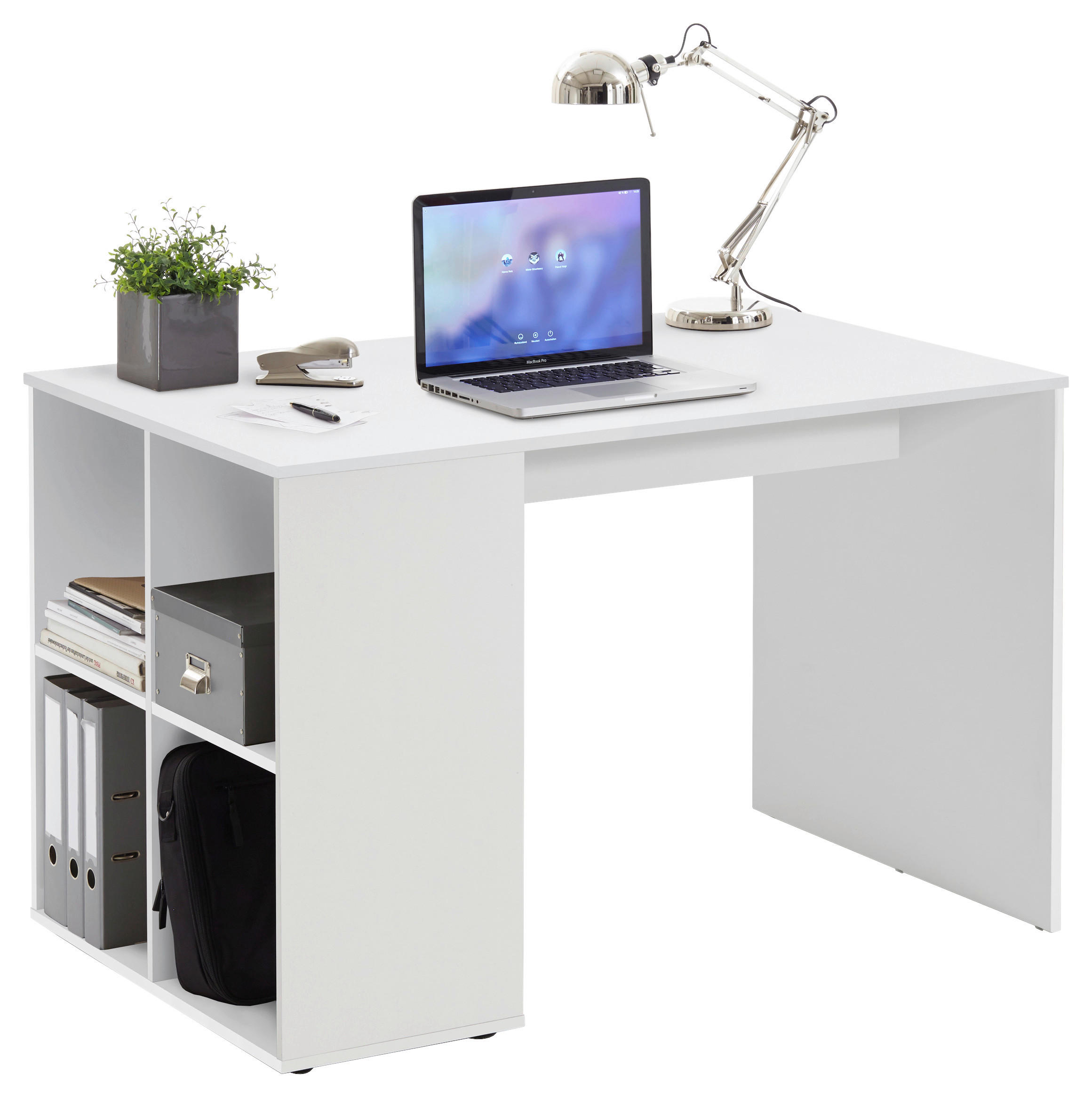 Schreibtisch  weiß B/H/T: ca. 117x73x75 cm Gent_Schreibtisch 366-001 - weiß (117,00/73,00/75,00cm)