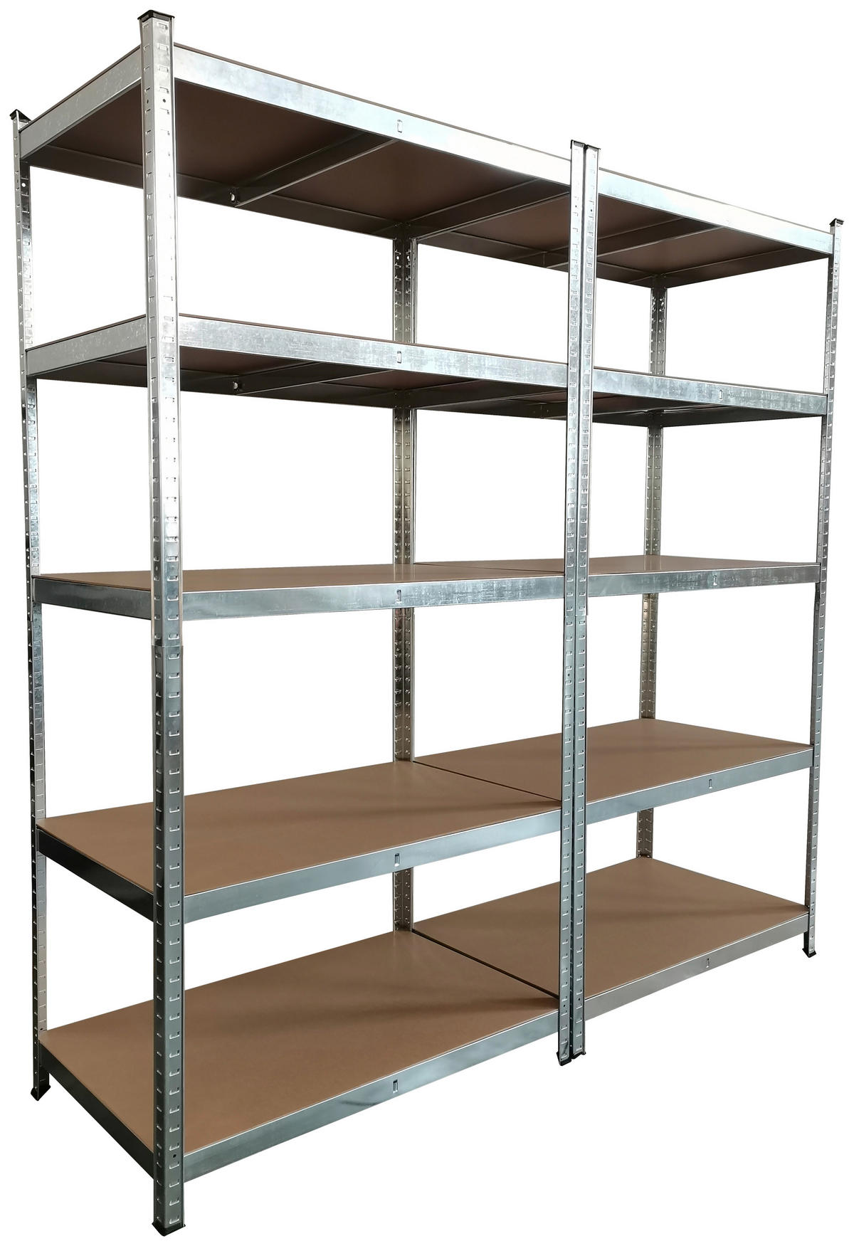 Schwerlaststeckregal 2er-Set verzinkt B/H/T: ca. 200x200x60 cm Schwerlaststeckregal 200x200x60cm V - verzinkt (200,00/200,00/60,00cm)