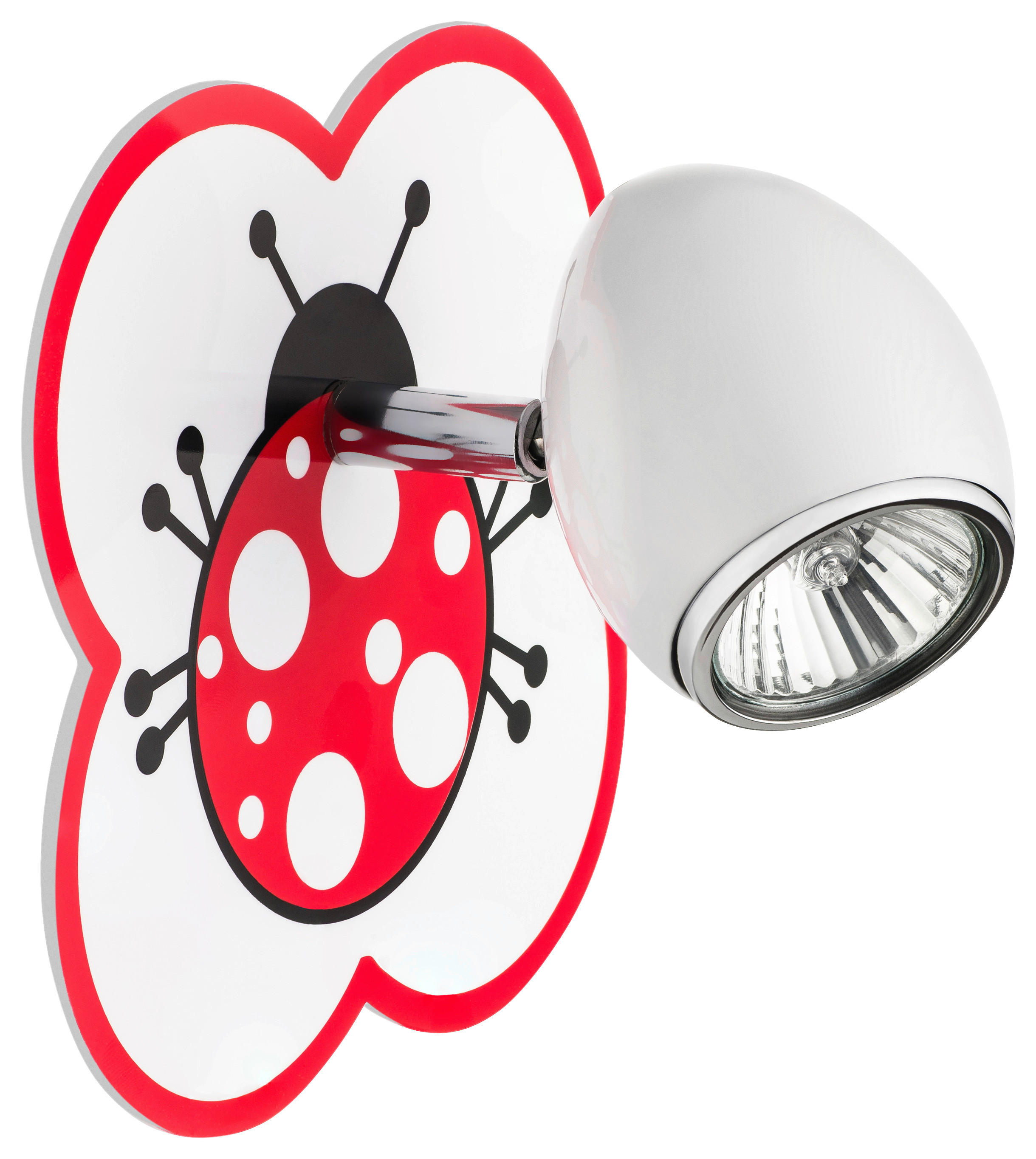 SPOT Light Wandleuchte Fly 2109102 weiß rot Metall GU10