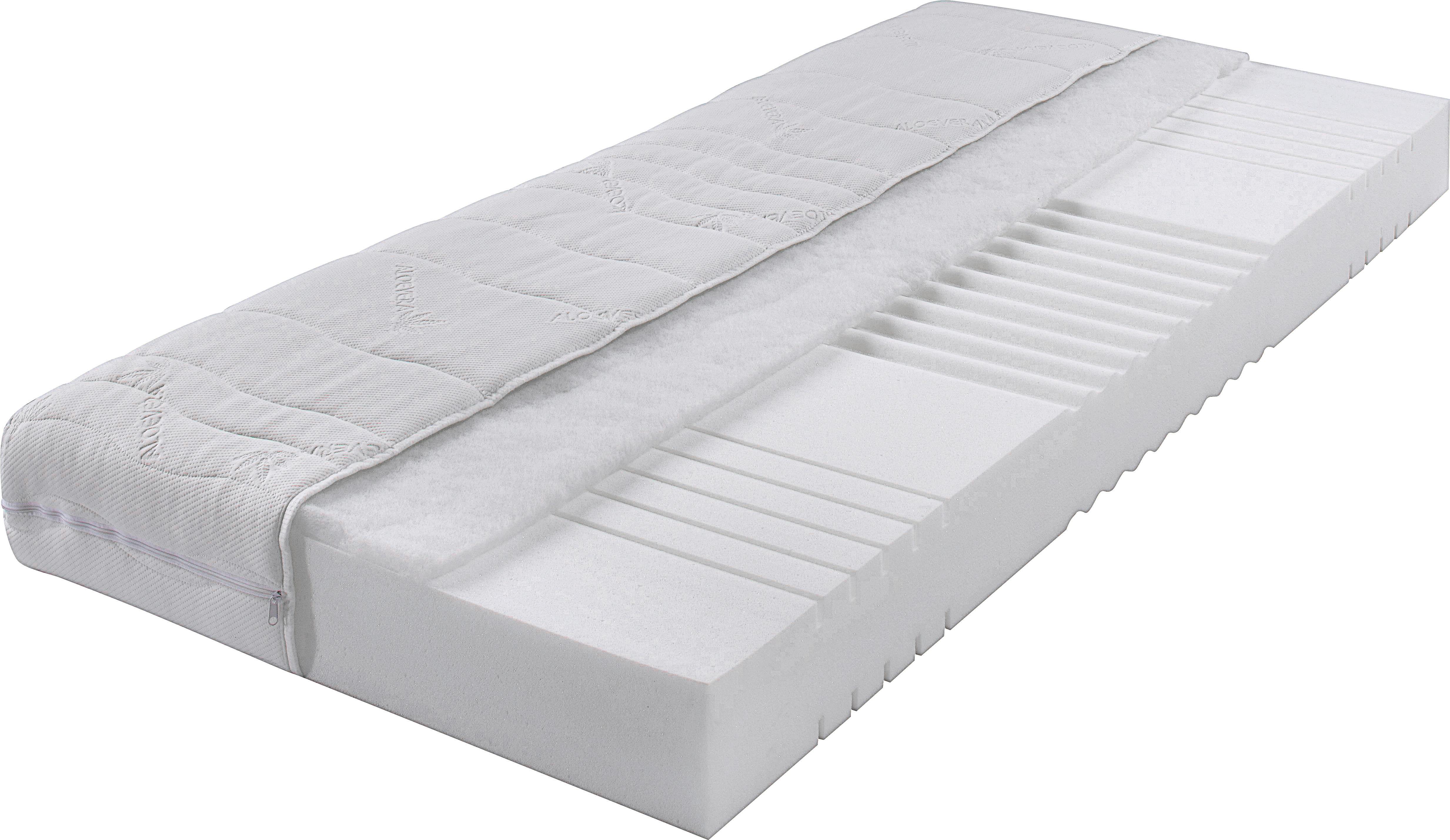Kaltschaummatzratze Komfort weiß Liegefläche B/L: ca. 90x200 cm Komfort - weiß (90,00/17,00/200,00cm)