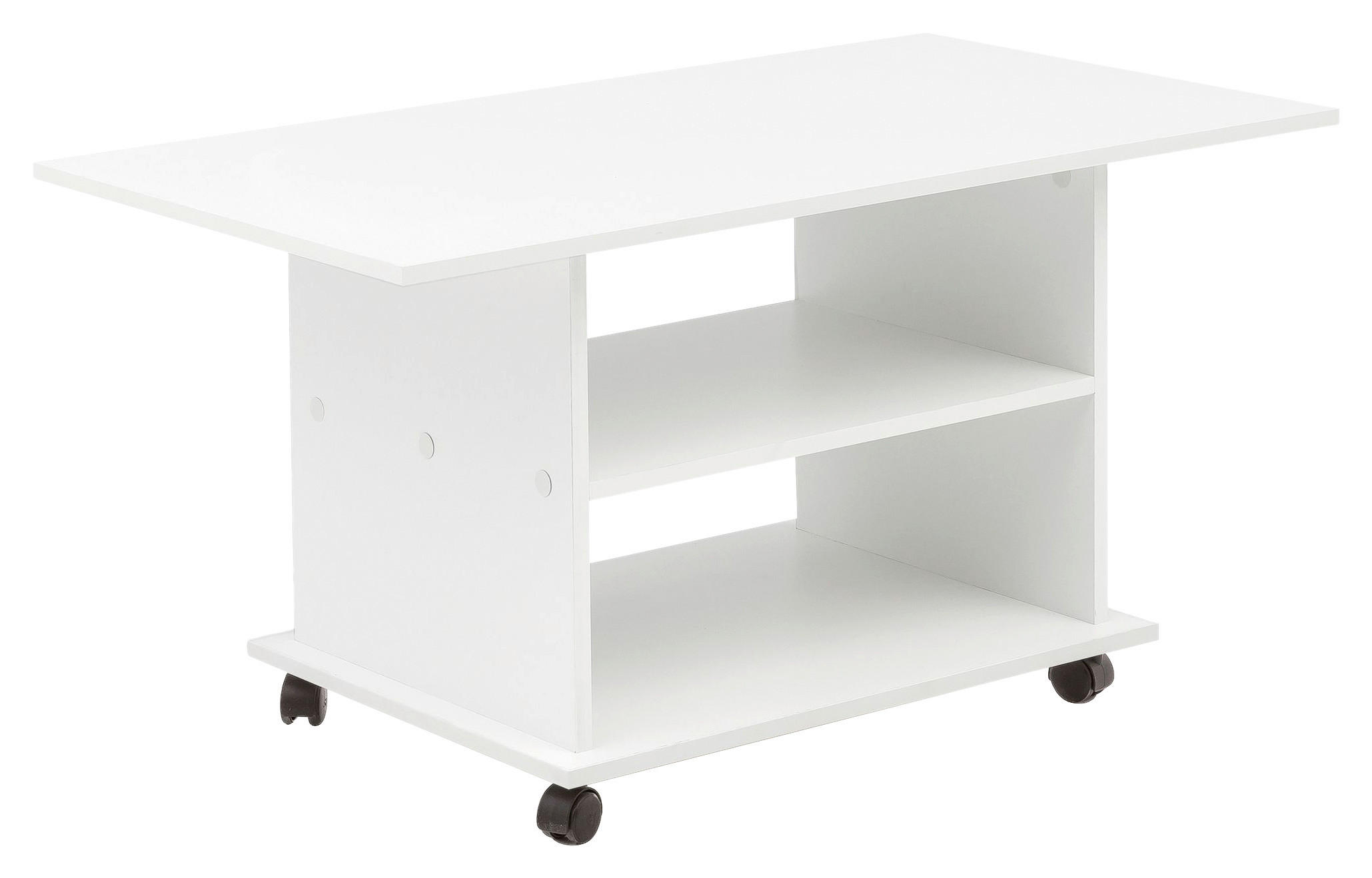 Couchtisch weiß B/H/T: ca. 95x51x54 cm Couchtisch - weiß (95,00/51,00/54,00cm) - Wohnling