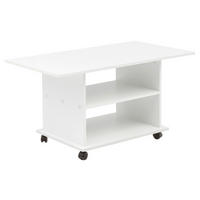 Couchtisch weiß B/H/T: ca. 95x51x54 cm Couchtisch - weiß (95,00/51,00/54,00cm) - Wohnling