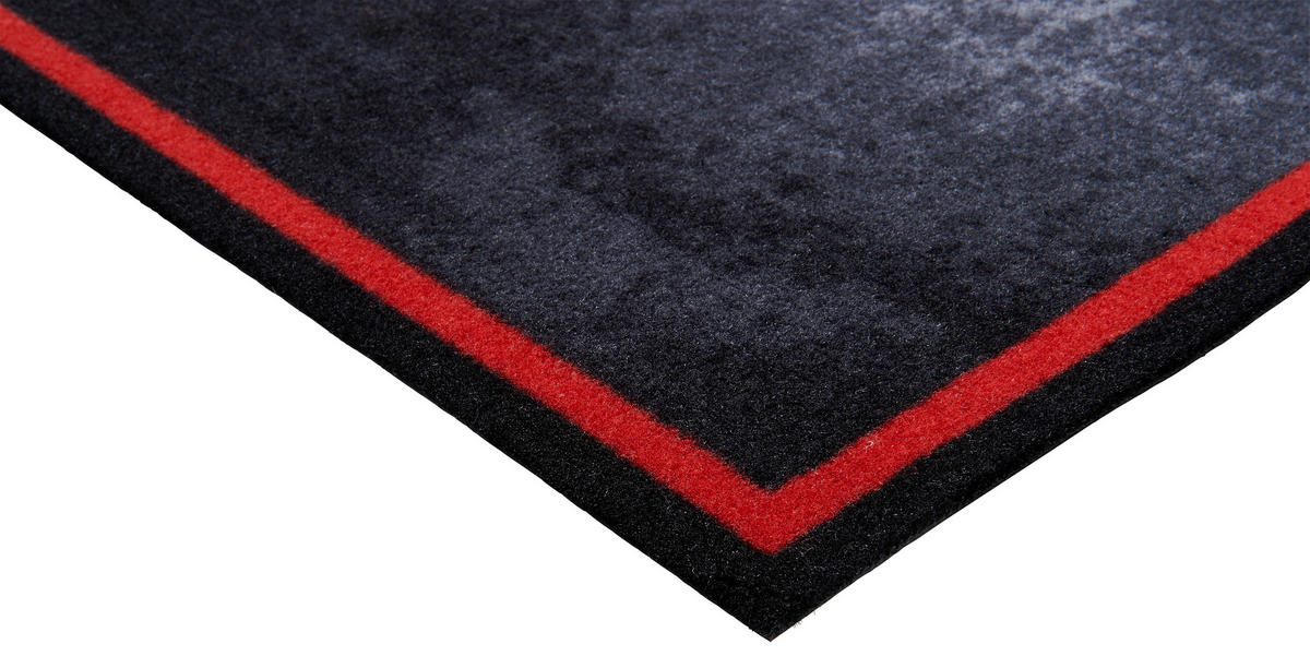 Küchenläufer Cook&Wash rot B/L: ca. 50x150 cm Cook&Wash - rot/schwarz (50,00/150,00cm)